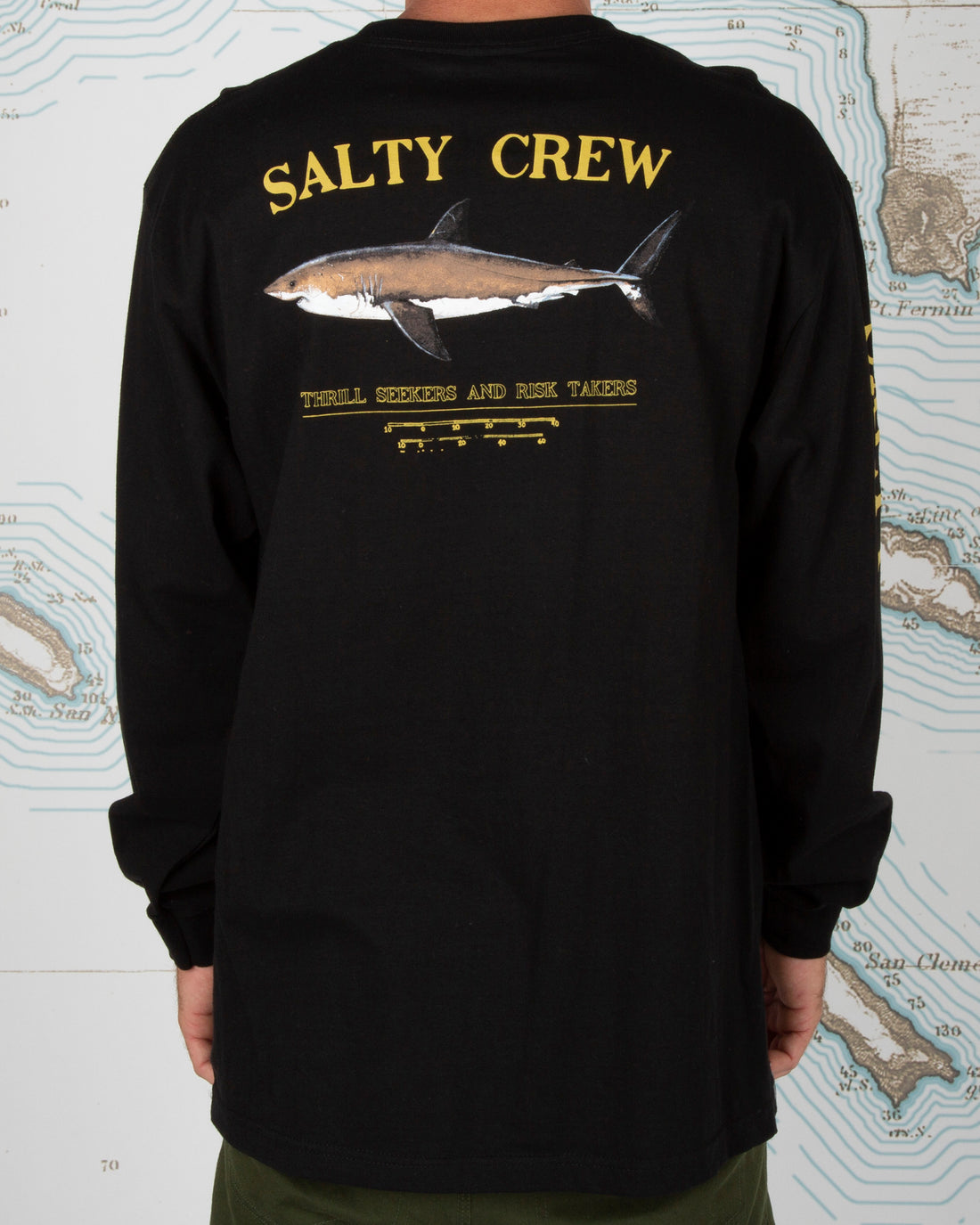 Salty Crew Bruce L/S Tee Black M