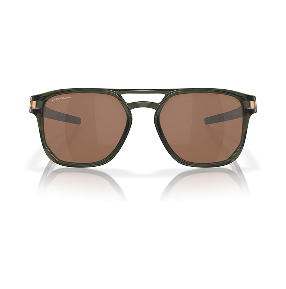 Oakley Latch Beta Sunglasses Olive Ink Prizm Tungsten Square