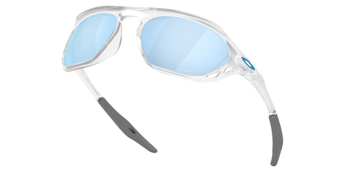 Oakley Cage Jacket Polarized Sunglasses MatteClear PrizmDeepWater