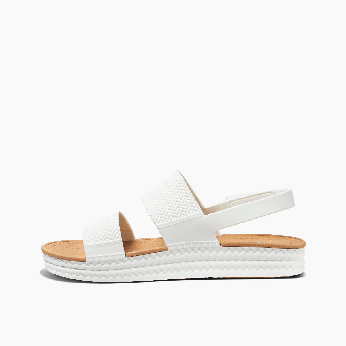 Reef Water Vista Womens Sandal White-Tan 7