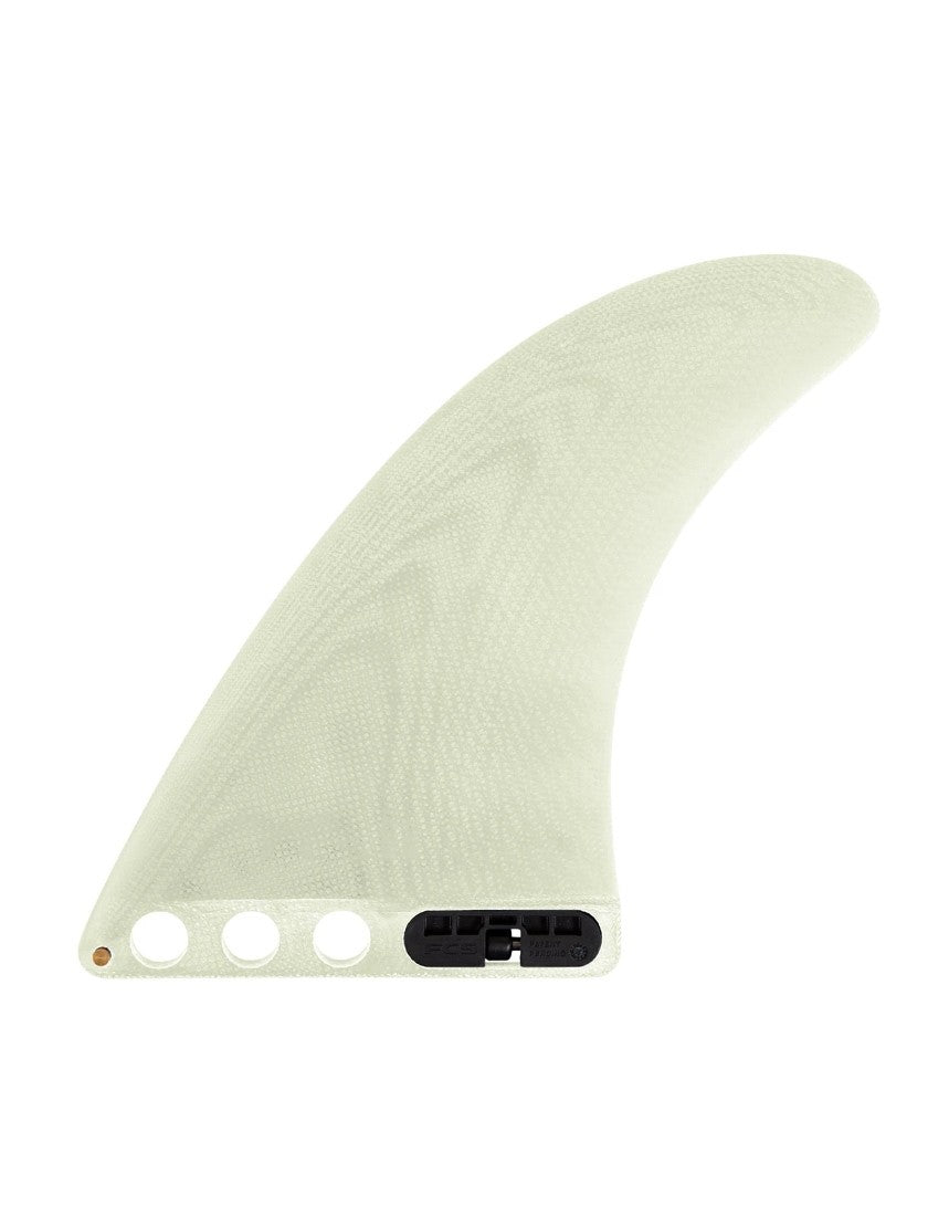 FCS 2 Single PG Longboard Fin Clear 7in