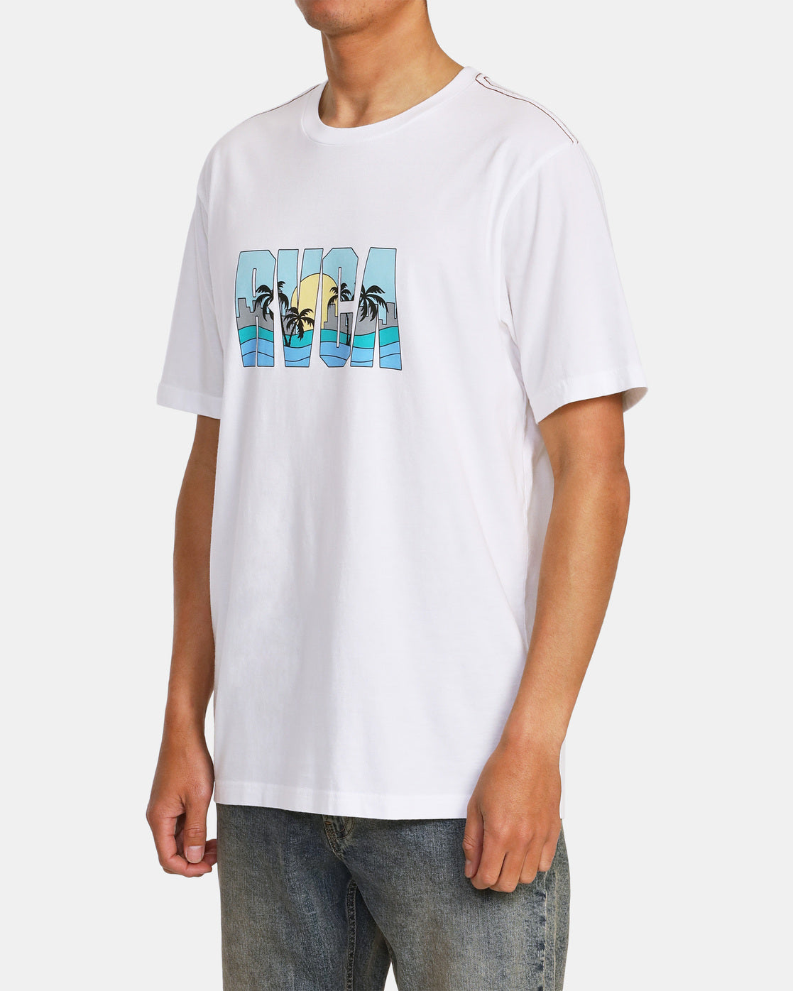 RVCA Gulf Coast Tee ANW-Antique White XL