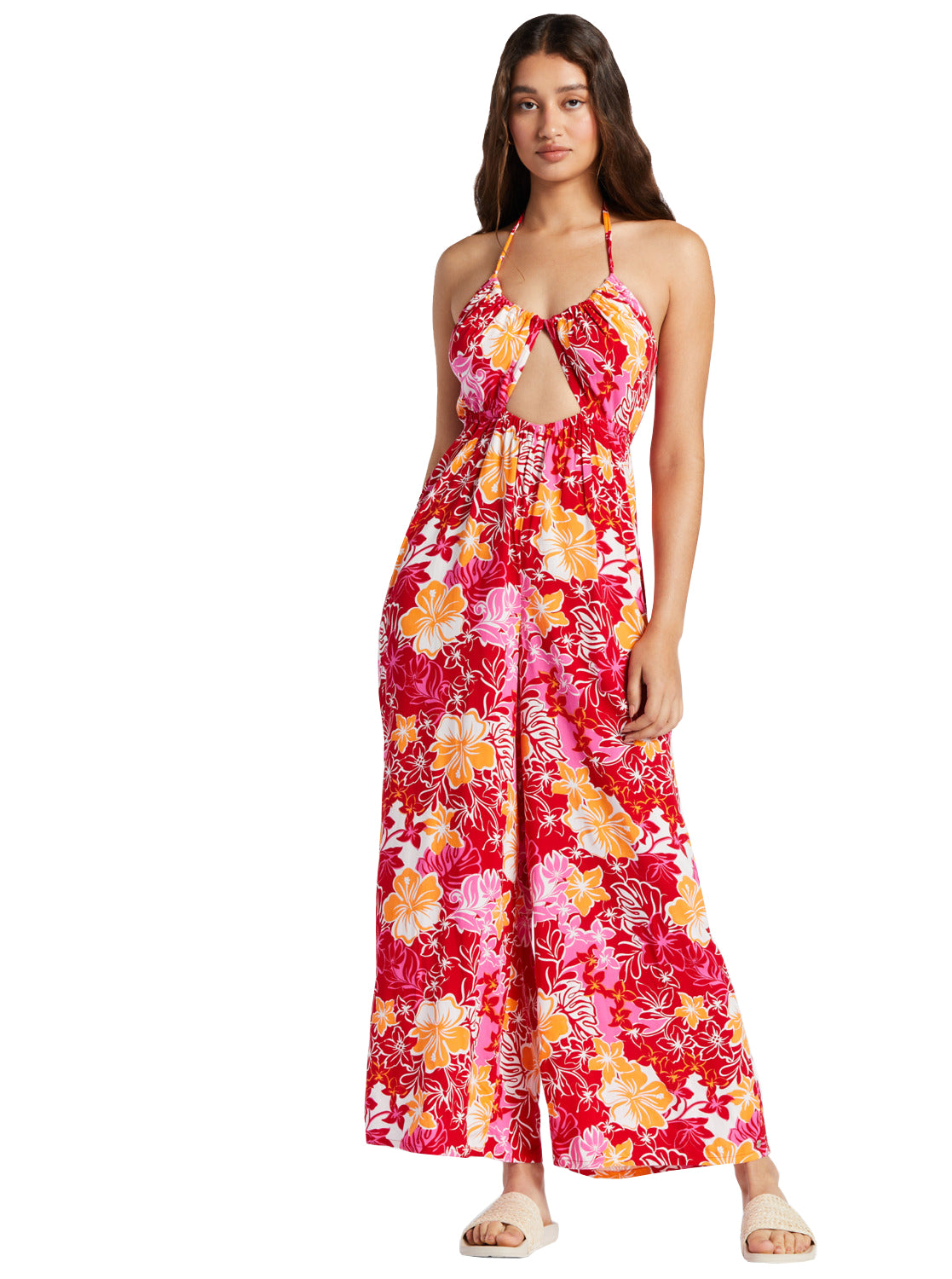 Roxy Away on Vacay Wide Leg Jumpsuit RZN7 S