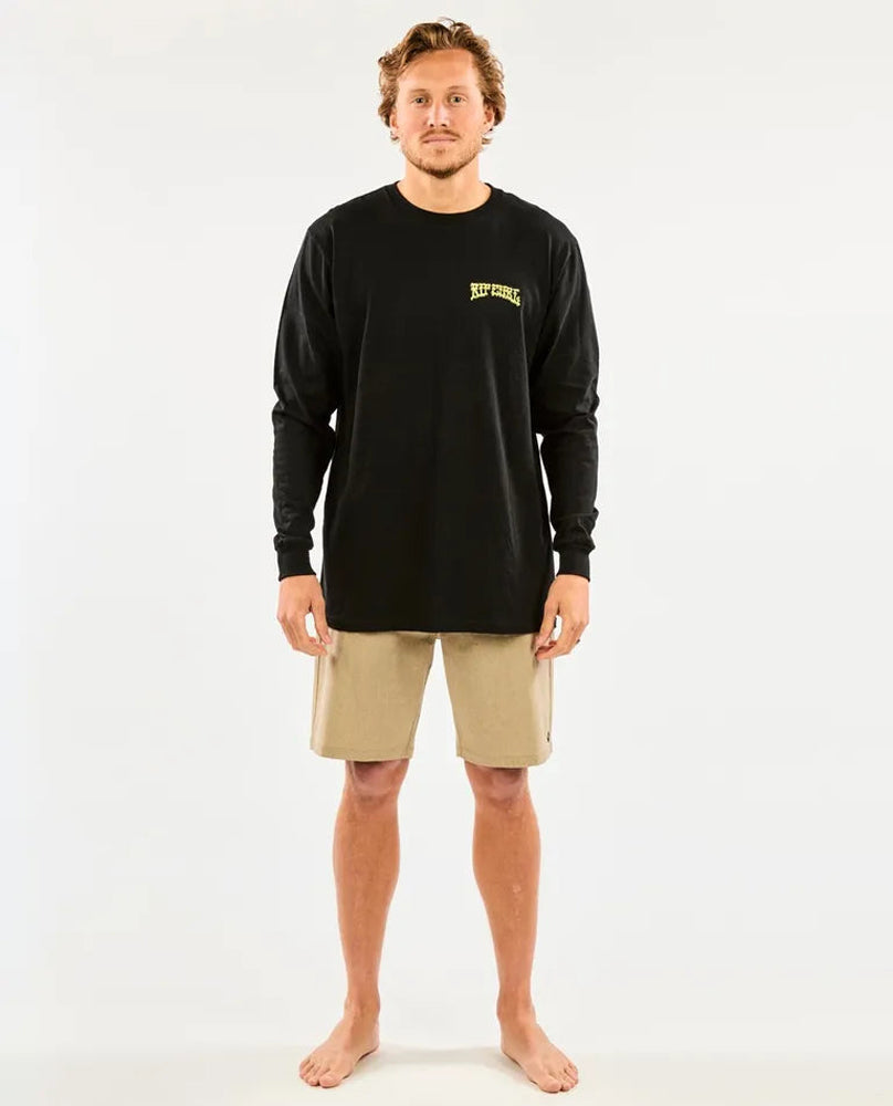 Rip Curl Shred Till Dead LS Tee 0090-Black L