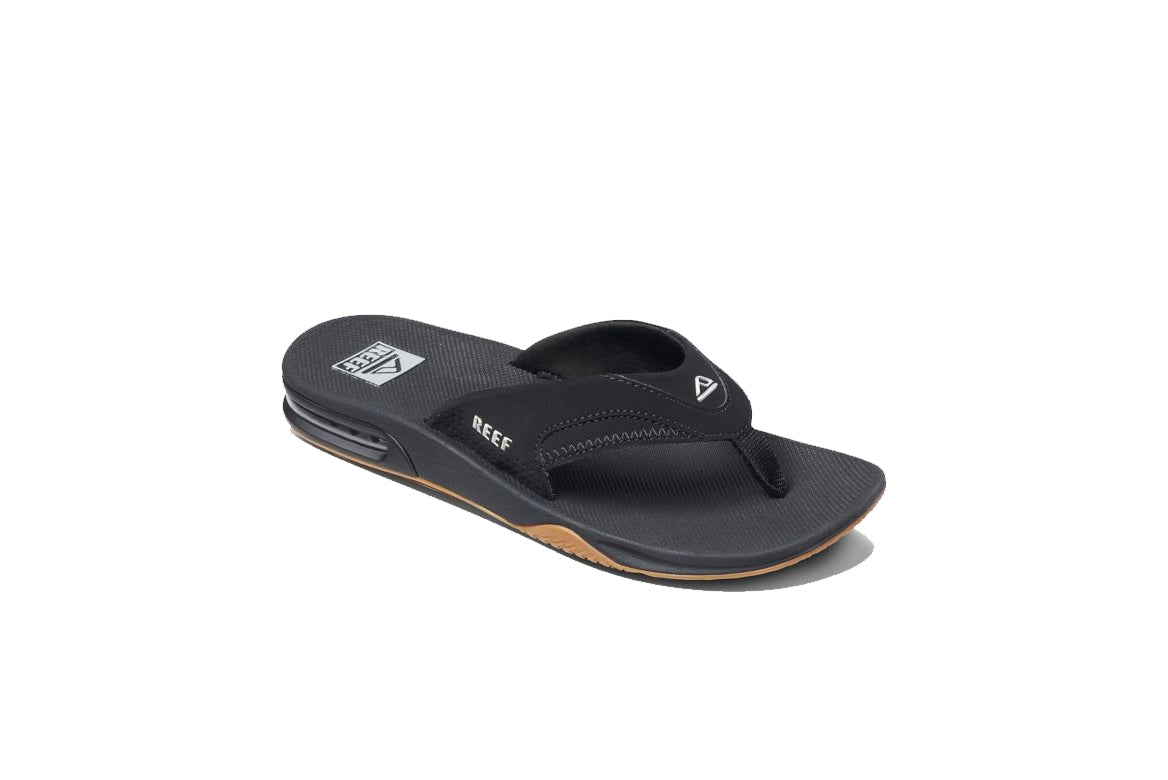 Reef Fanning Mens Sandal Black-Silver 8