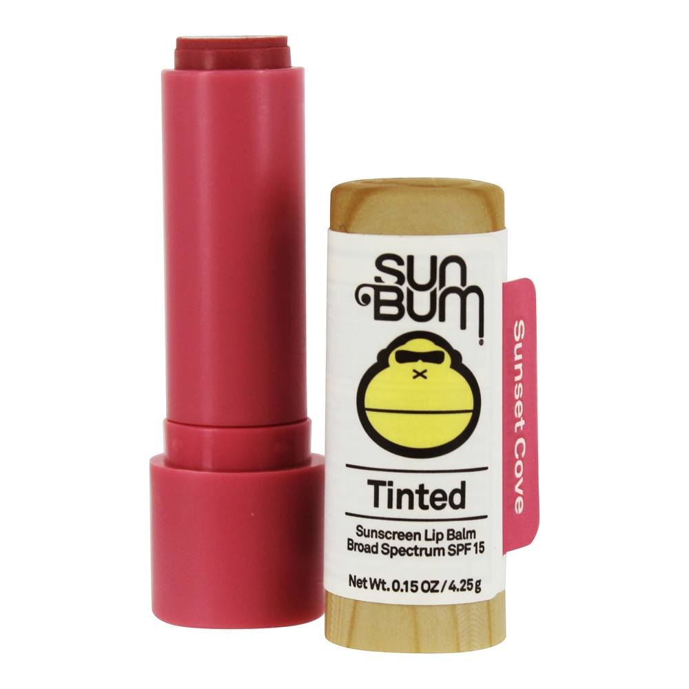 Sun Bum Tinted Sunscreen SPF15 Lip Balm Sunset Cove 0.15