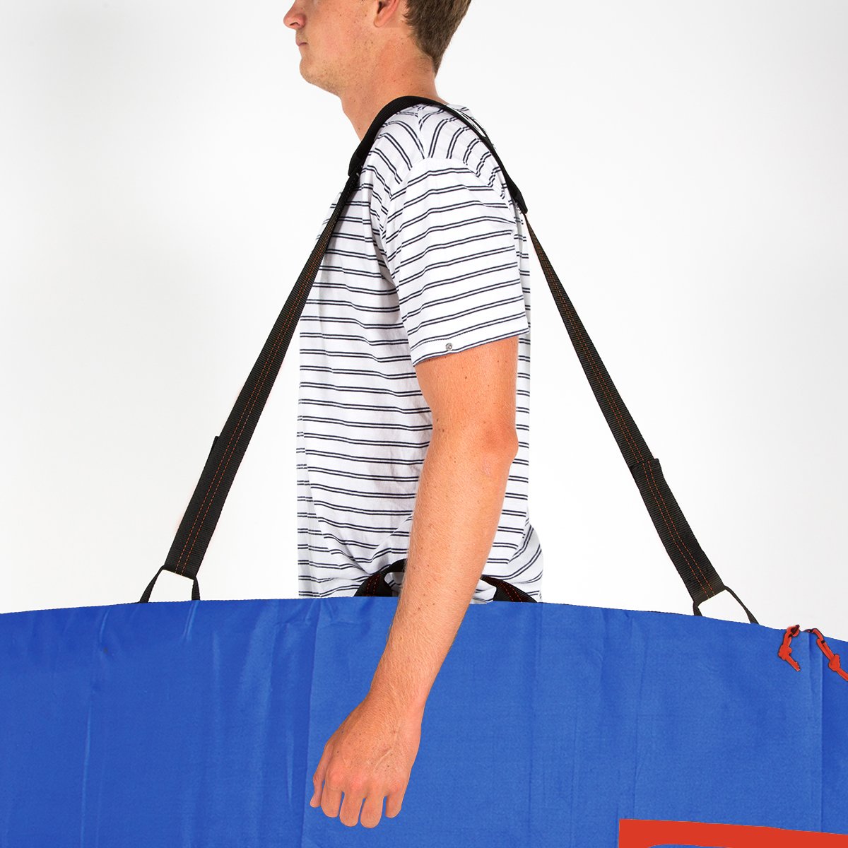 FCS Classic Longboard Boardbag Steel Blue-White 9ft6in