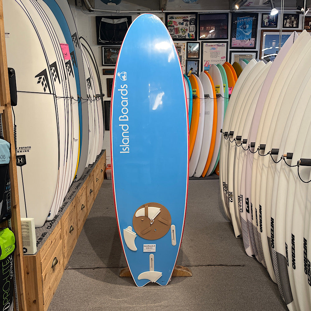 Island Water Sports Swallow Tail Softtop Surfboard Red 6ft6in