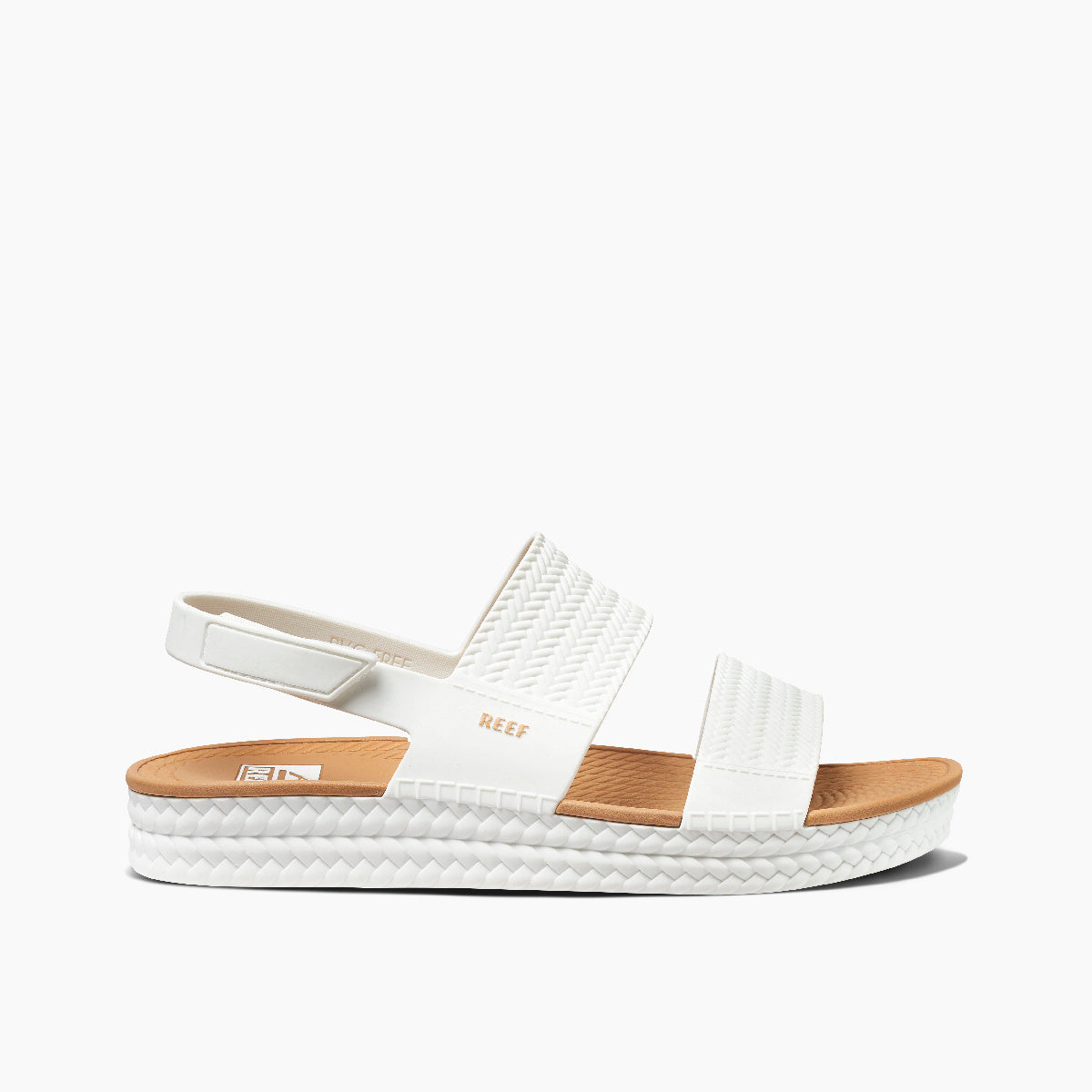 Reef Water Vista Womens Sandal White-Tan 7