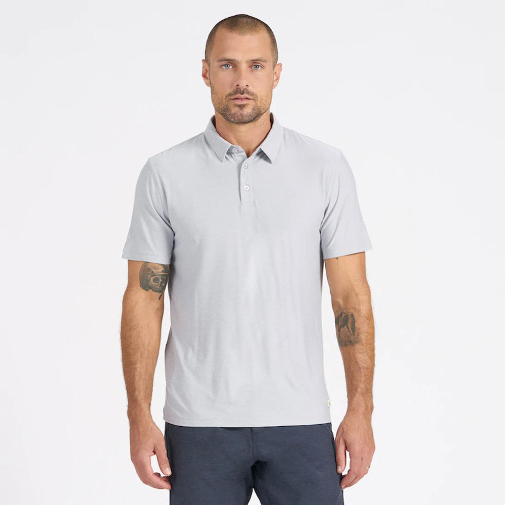 Vuori Strato Tech Polo HPT-PlatinumHeather M