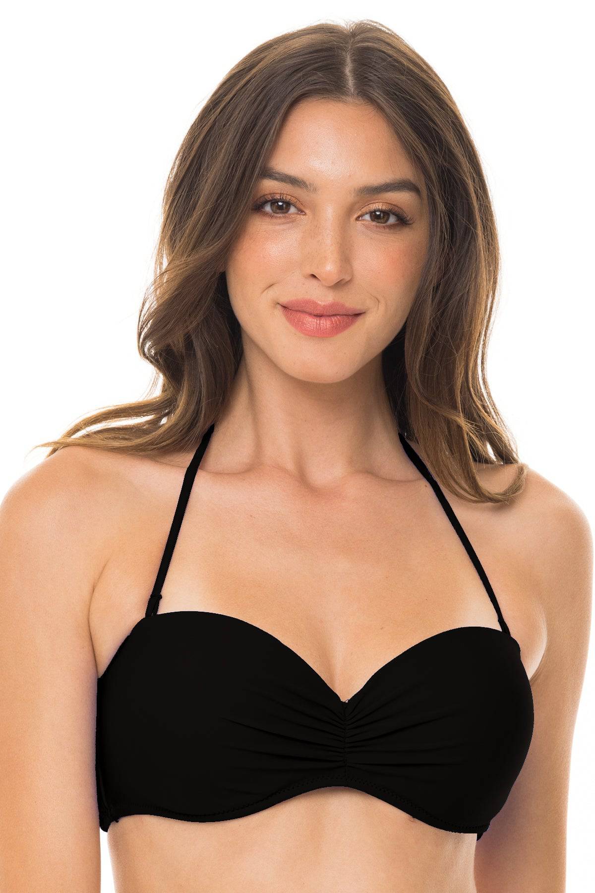 H2OH SWEETHEART BANDEAU TOP BLK M
