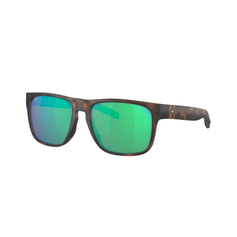 Costa Del Mar Spearo Sunglasses MatteTortoise Green Mirror 580G