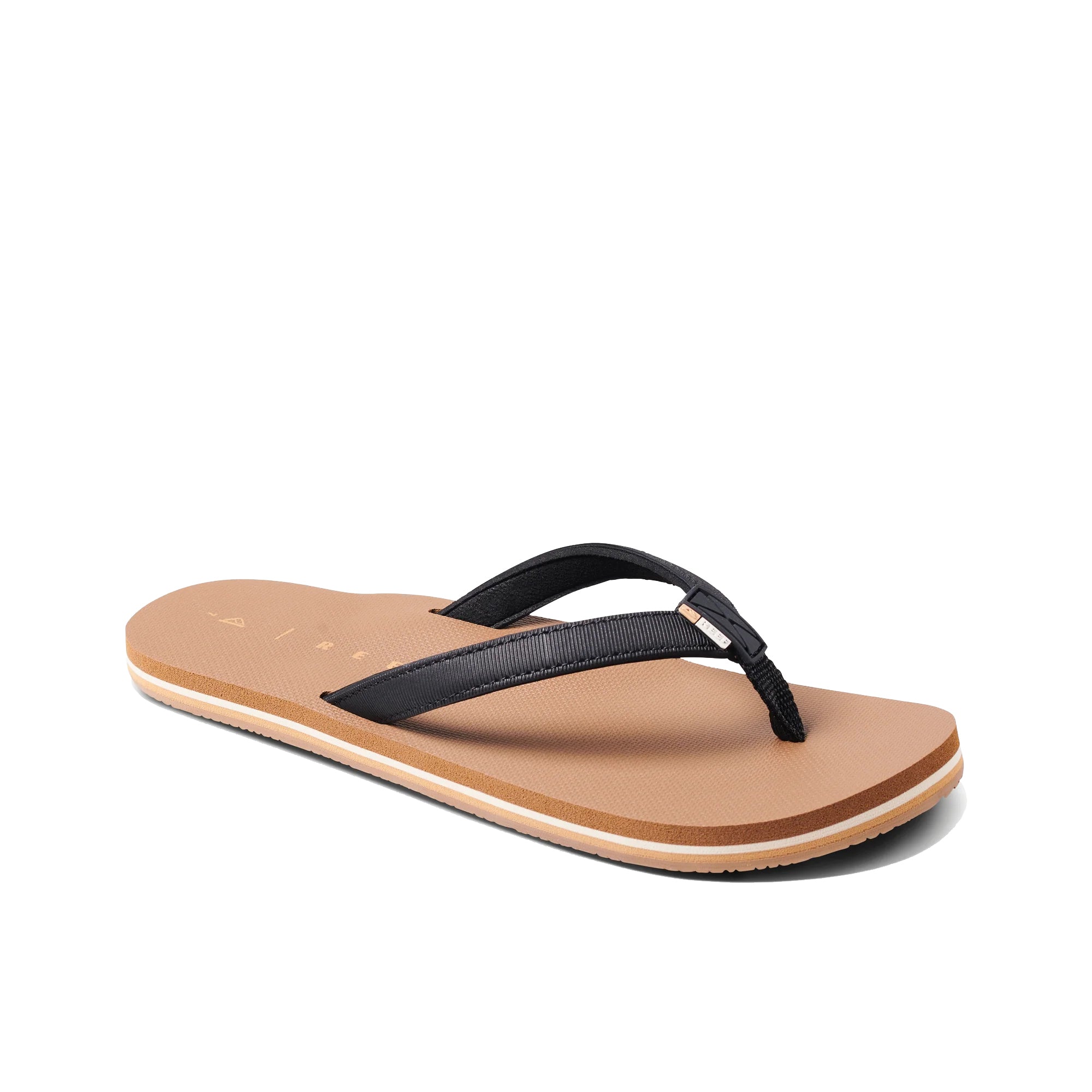 Reef Solana Womens Sandal Black-Tan 7