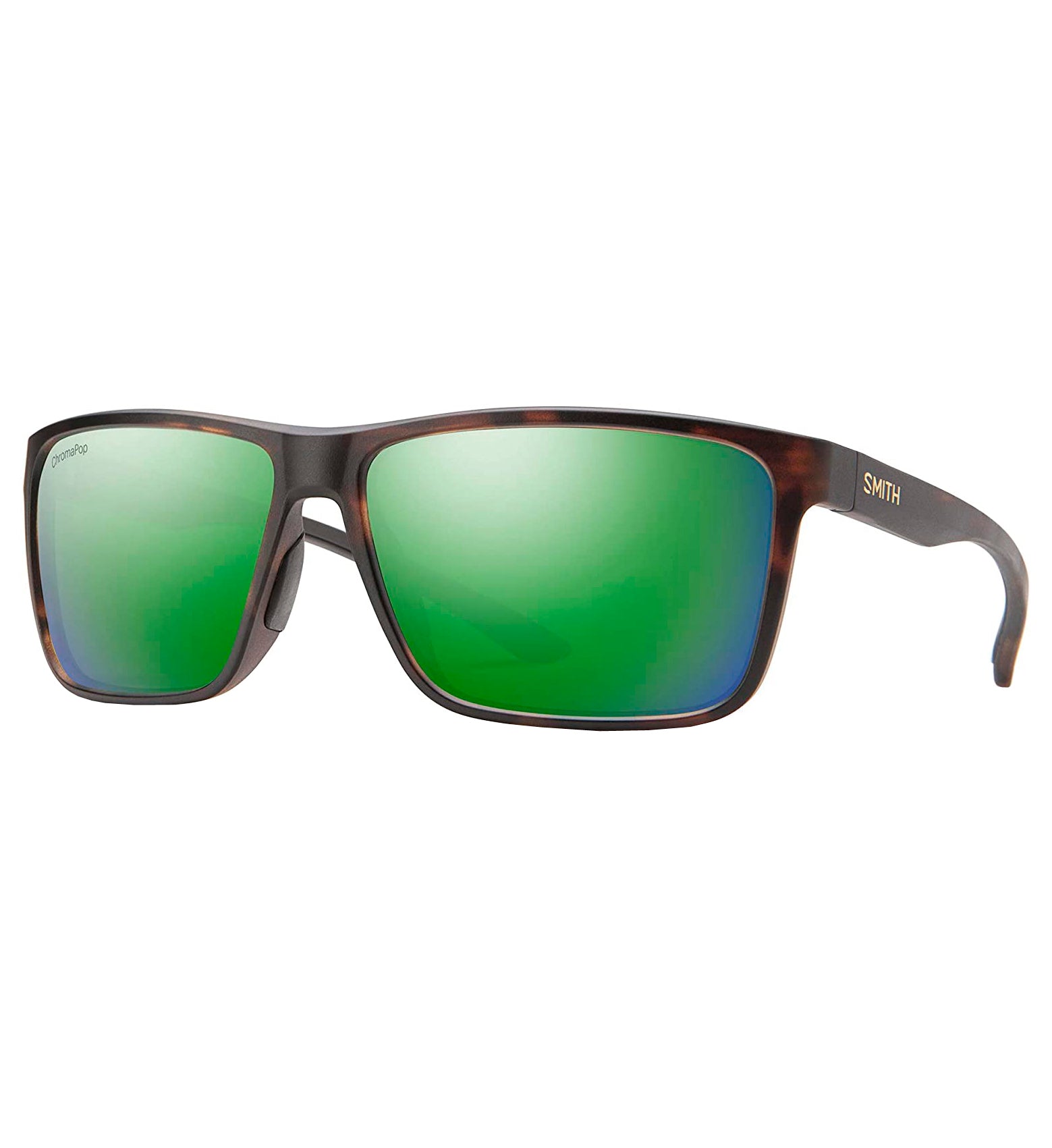 Smith Riptide Polarized Sunglasses MatteTortoiseGreen GreenMirror ChromapopGlass