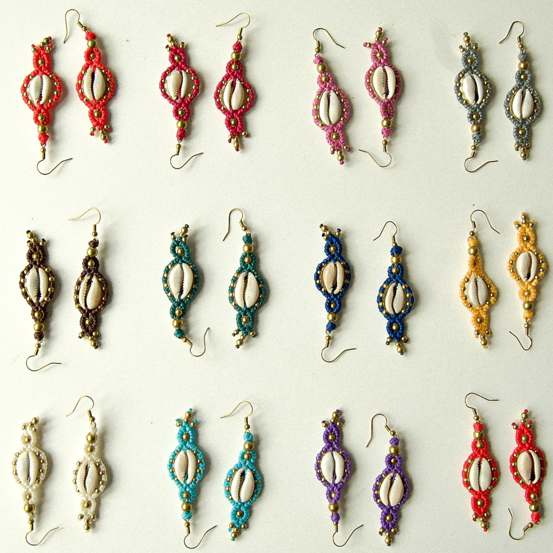 Odyssey Importing Cowrie Earrings Assorted OS
