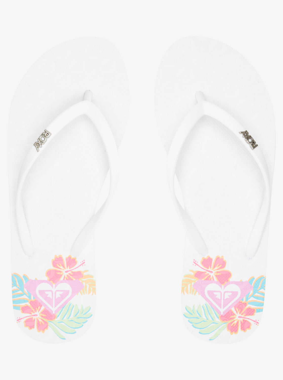 Roxy Viva Stamp 2 Womens Sandal WW3-White-White Print 6