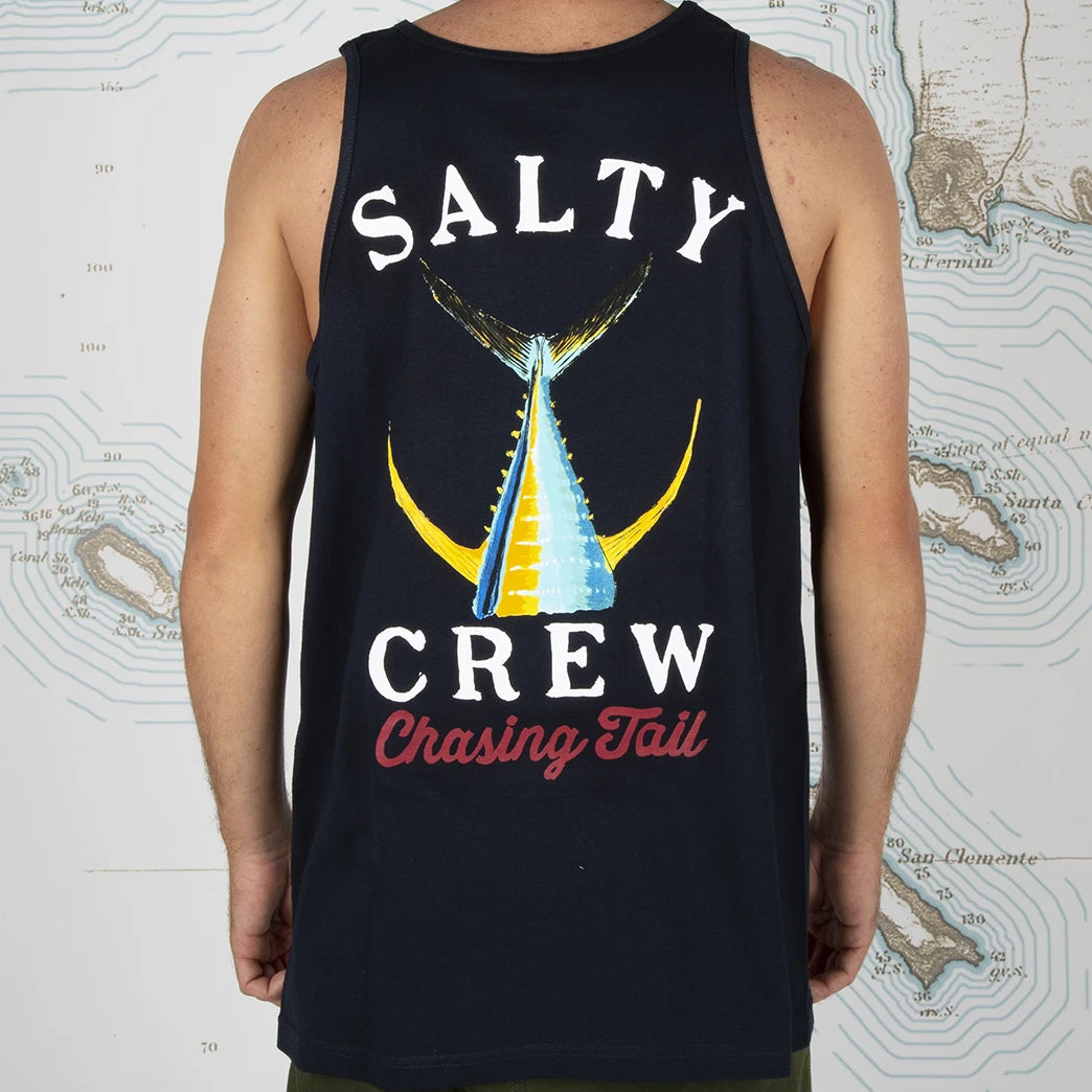 Salty Crew Tailed Tank Navy M