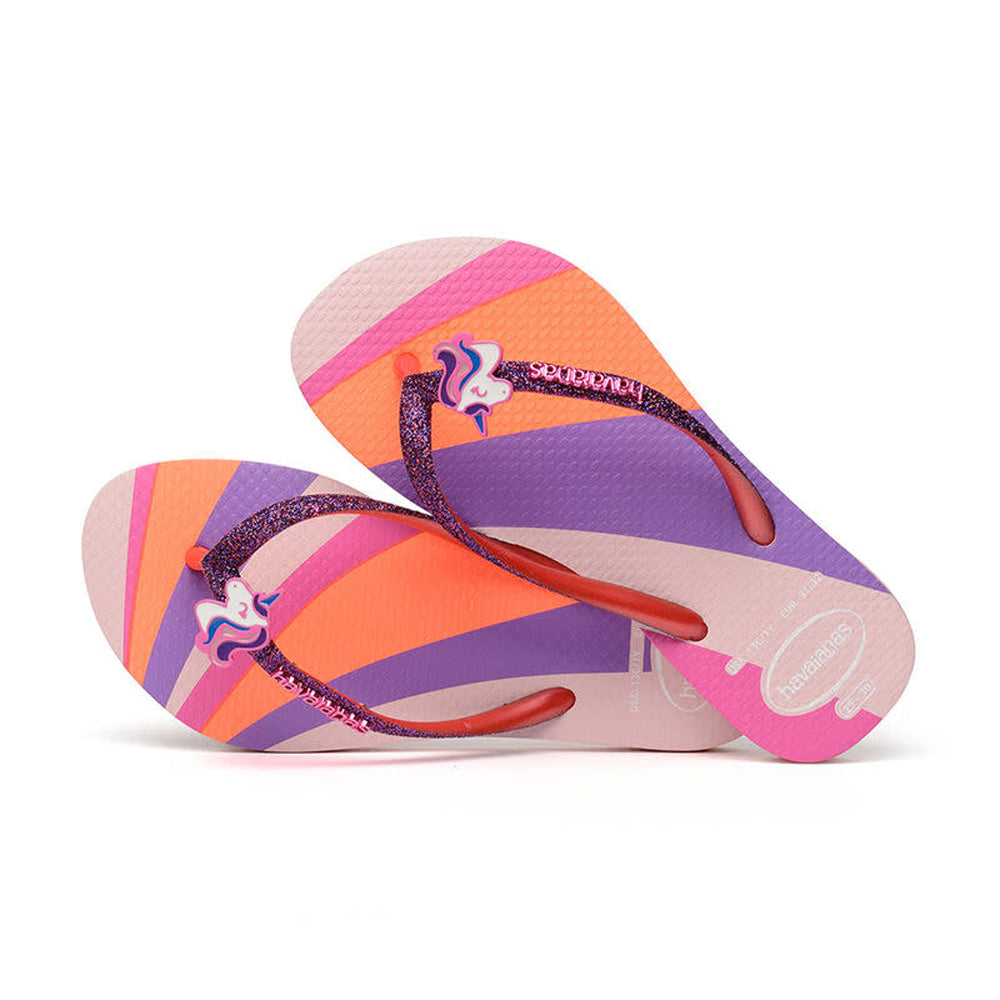 Havaianas Kids Slim Glitter Girls Sandal 5179-Candy Pink 9 C