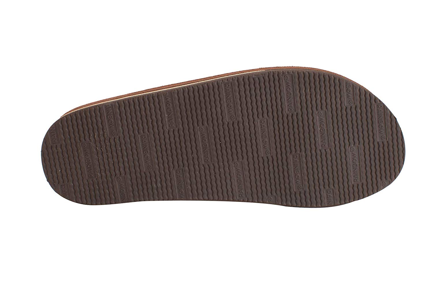 Rainbow Double Layer Leather Mens Sandal Sierra Brown S