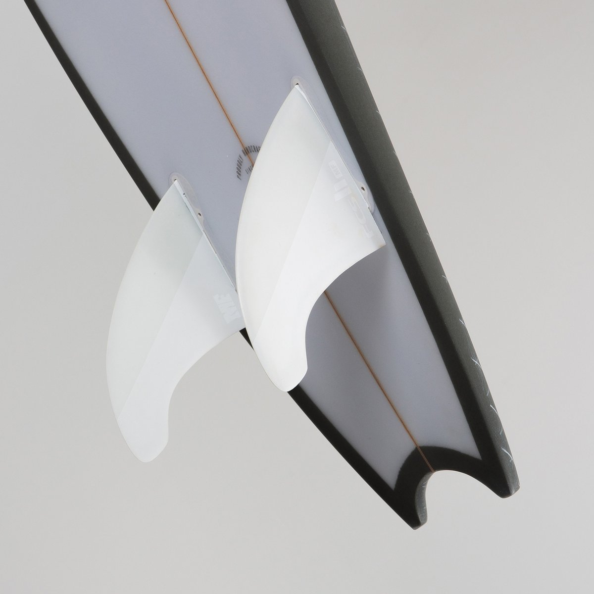 FCS 2 MF PC Twin+1 Fin Set White XLarge