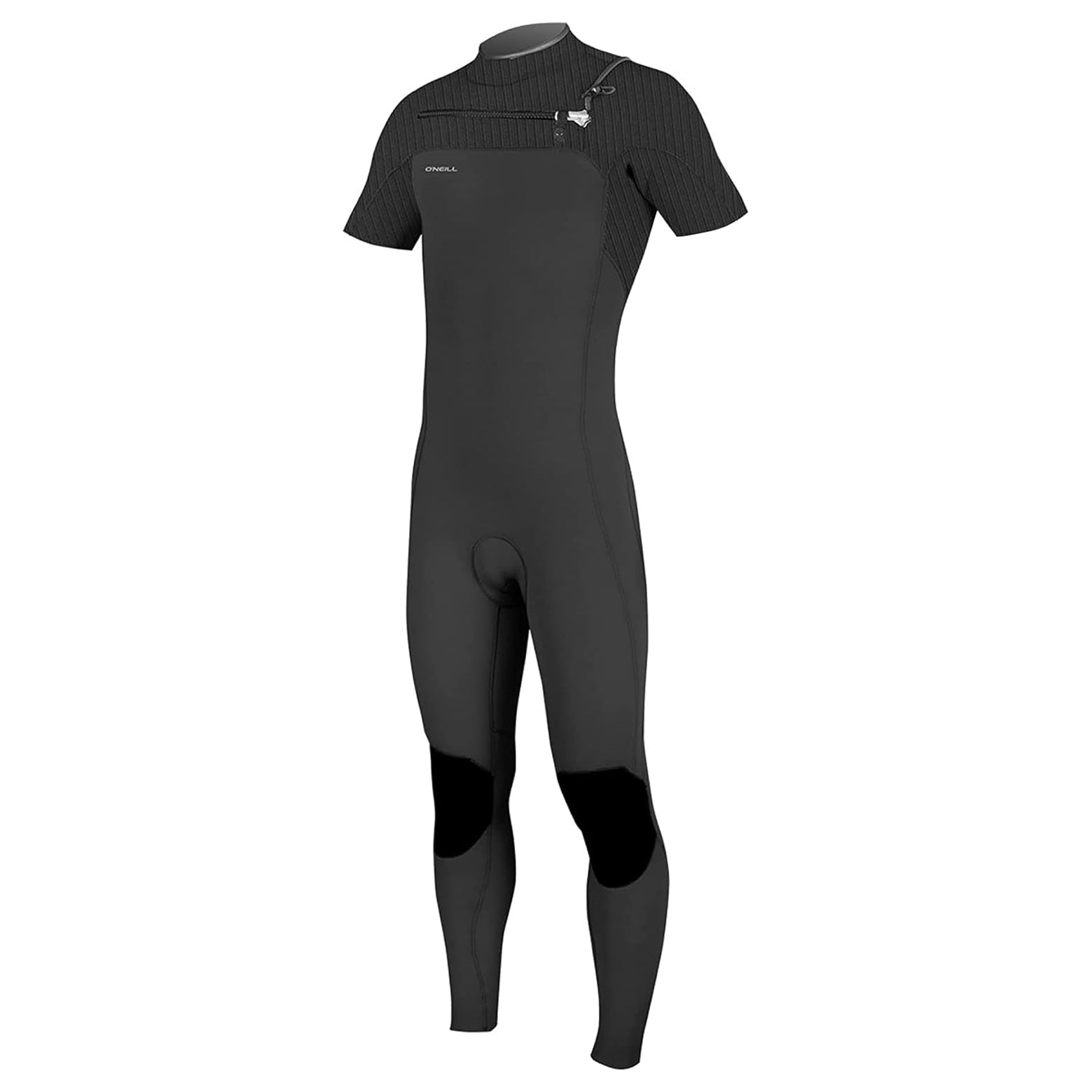 O Neill Hyperfreak 2mm Chest Zip SS Fullsuit A00-Black-Black LT