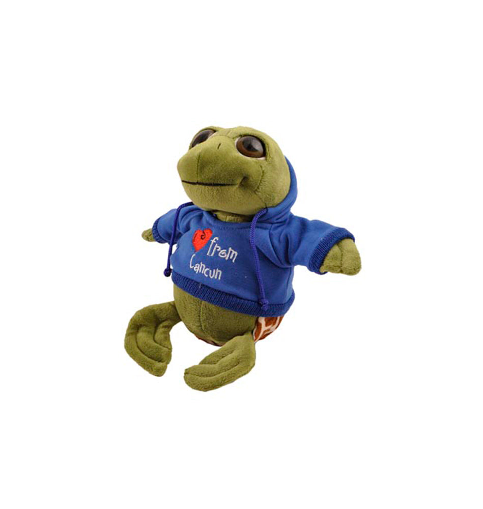 The Petting Zoo 8" Plush BrightEyeTurtle Green