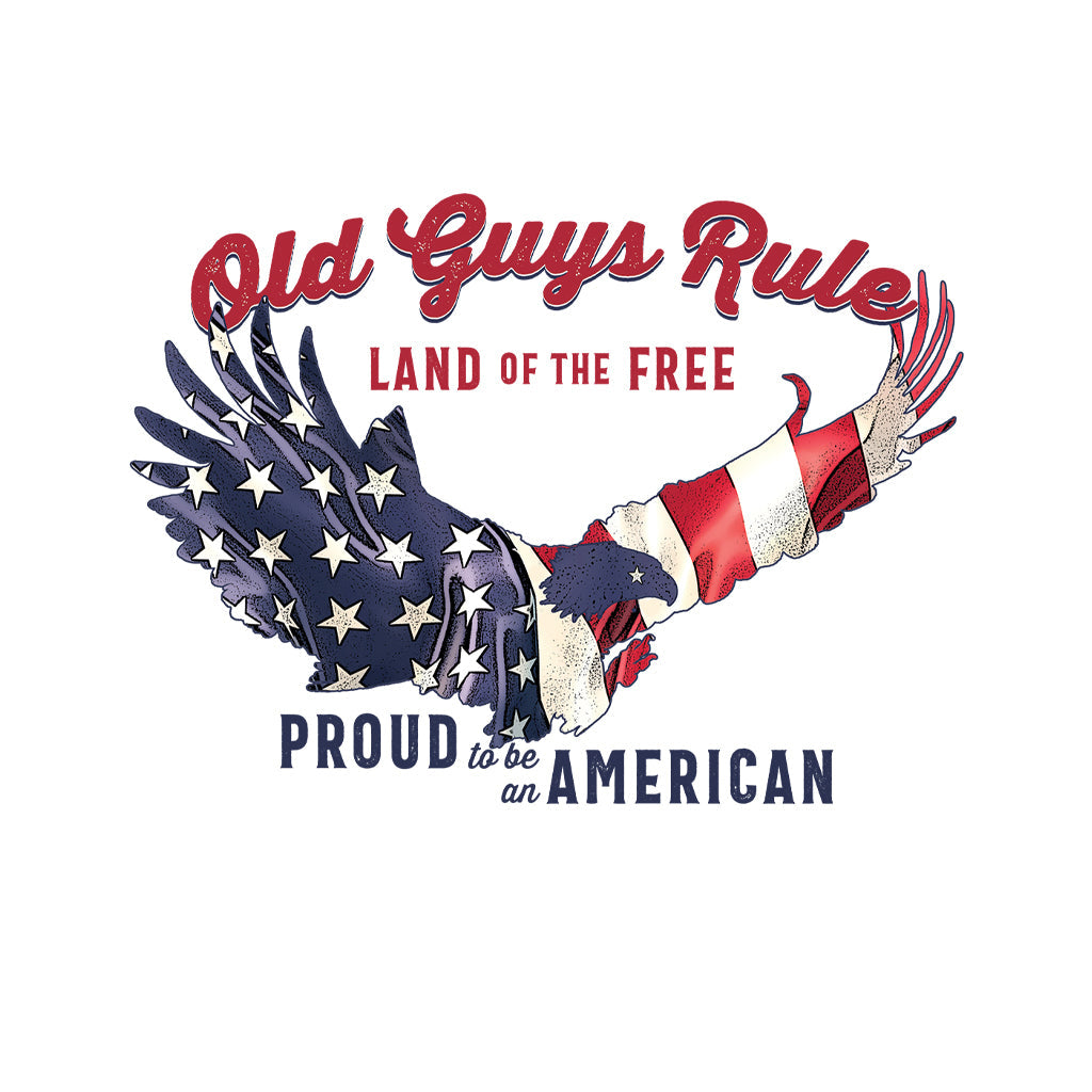 Old Guys Rule Land of the Free WHT M