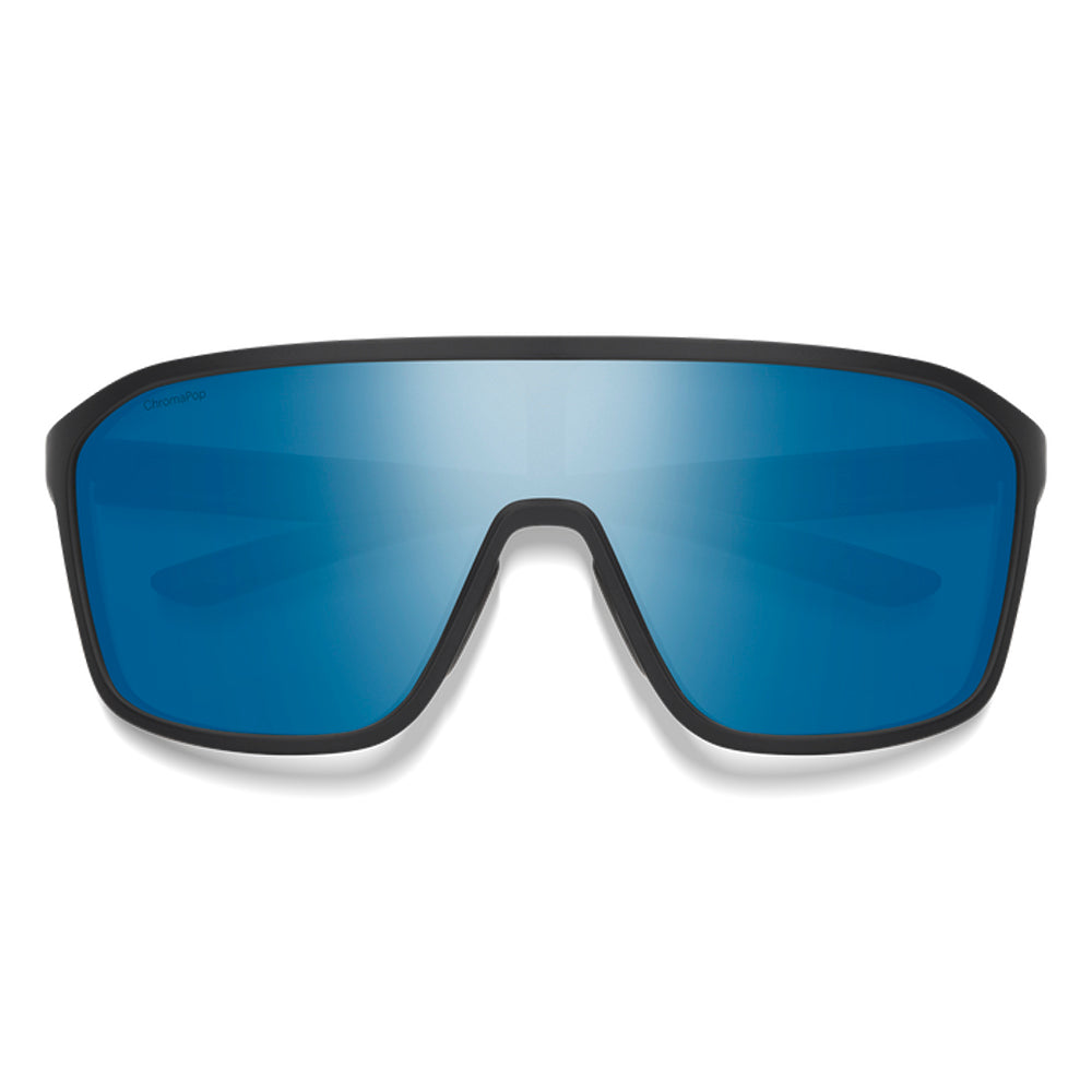 Smith Boomtown Polarized Sunglasses MatteBlack BlueMirror