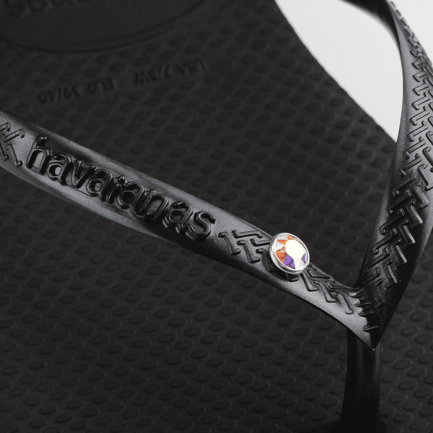 Havaianas Slim Crystal SW 2 Womens Sandal 0090-Black 9