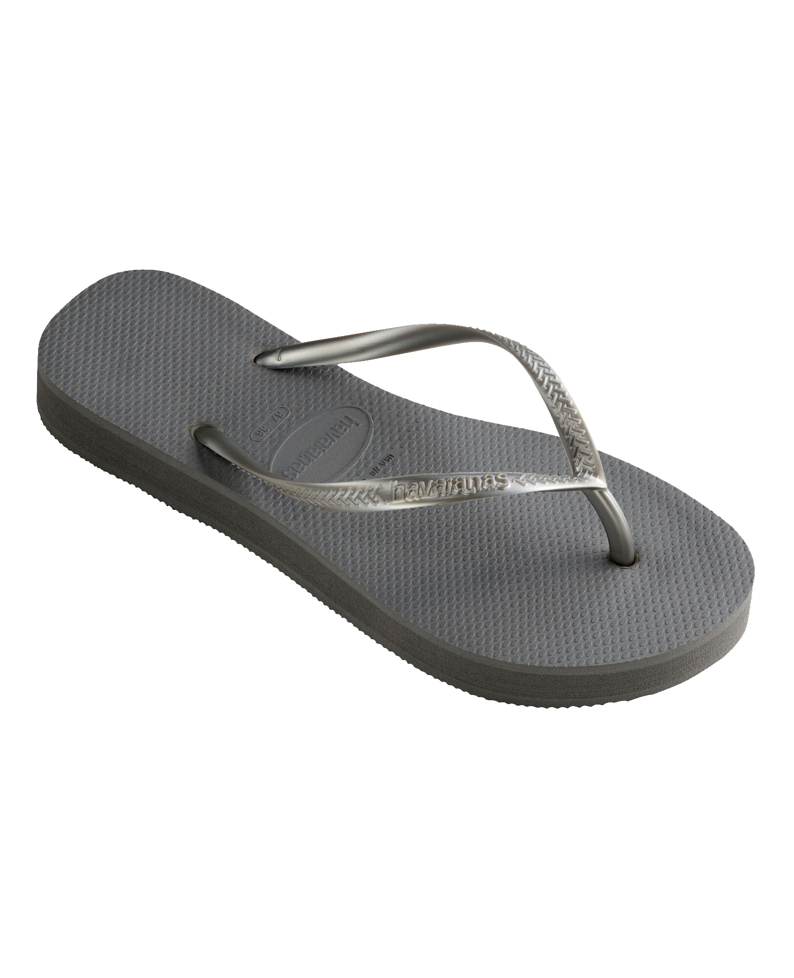 Havaianas Slim Flatform Womens Sandal 5178-Steel Grey 7