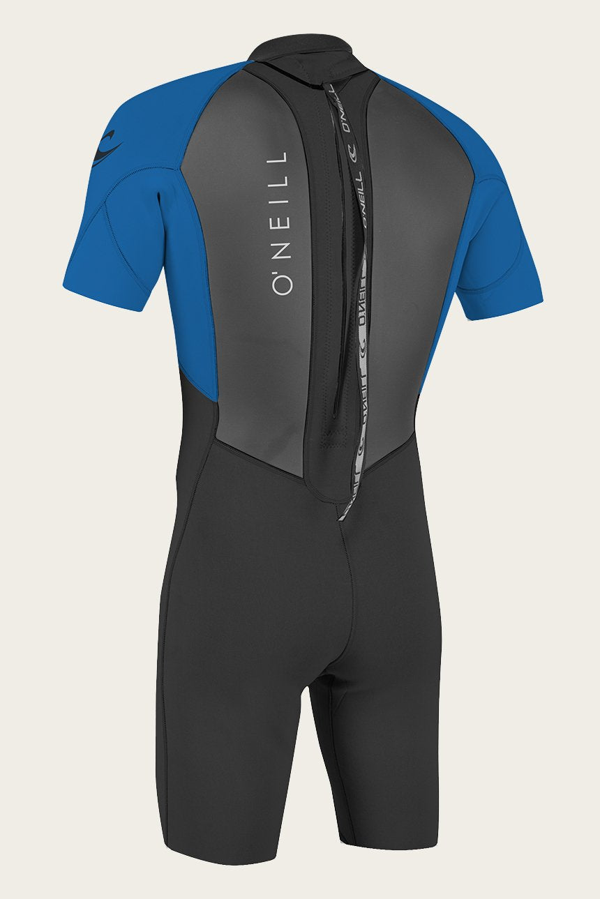 O Neill Reactor-2 2mm Back Zip Boys Springsuit EJ7-Black-Ocean 12
