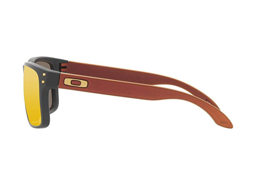 Oakley Holbrook Polarized Sunglasses MatteCarbon Prizm24K Square