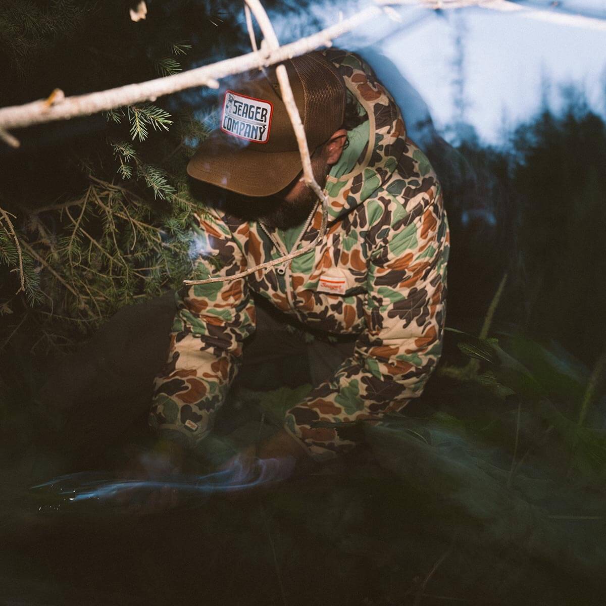 Seager Pocket Creep Trucker Hat Brown OS