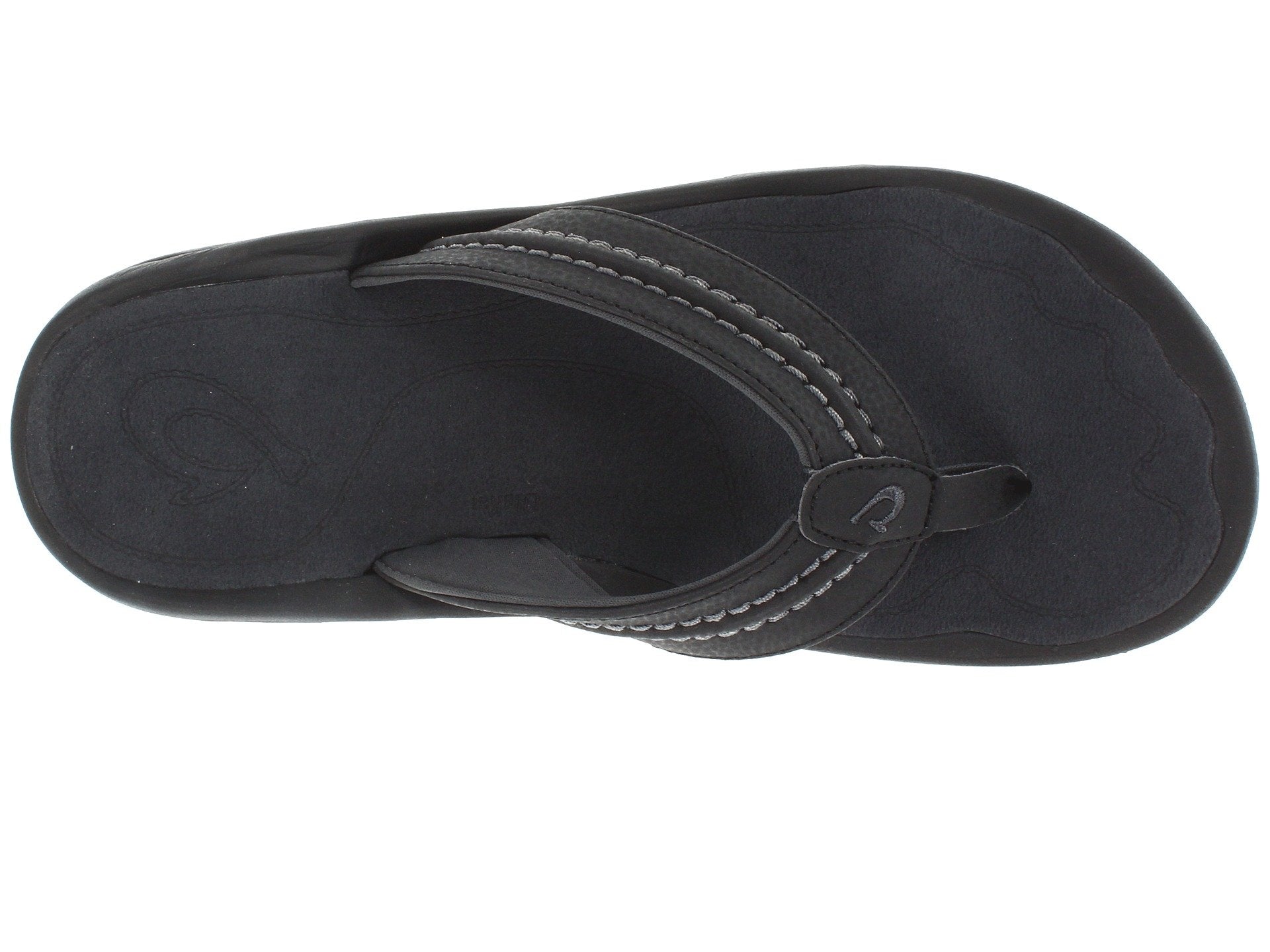 Olukai Hokua Mens Sandal 4042-Black-Dark Shadow 8