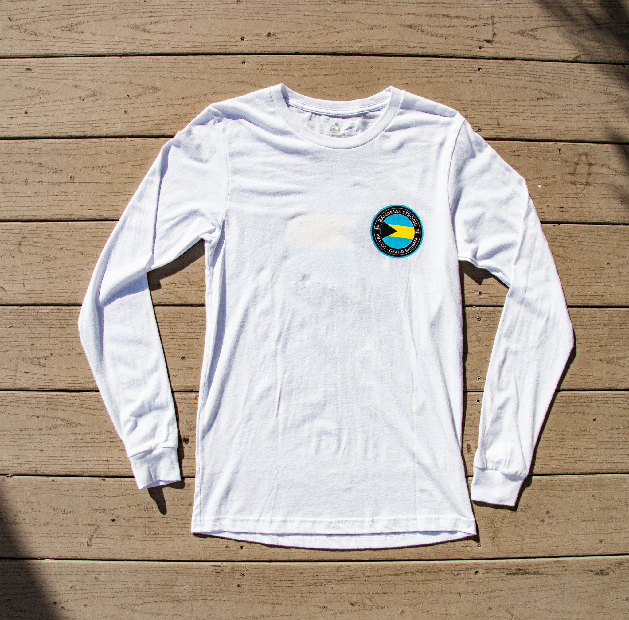 Island Water Sports Bahamas Strong Tee White L/S XS