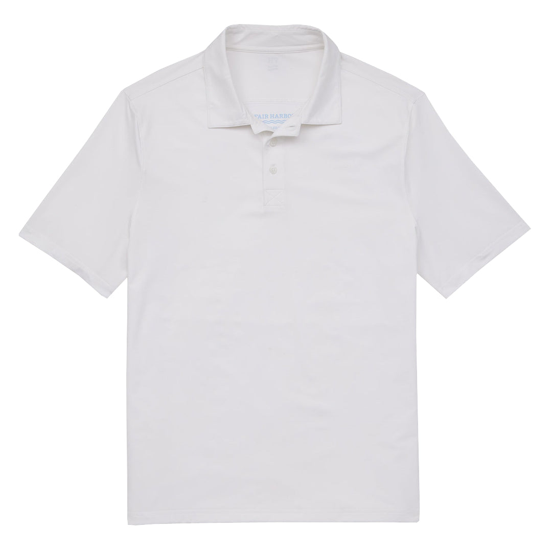 Fair Harbor Midway Polo 100-White M