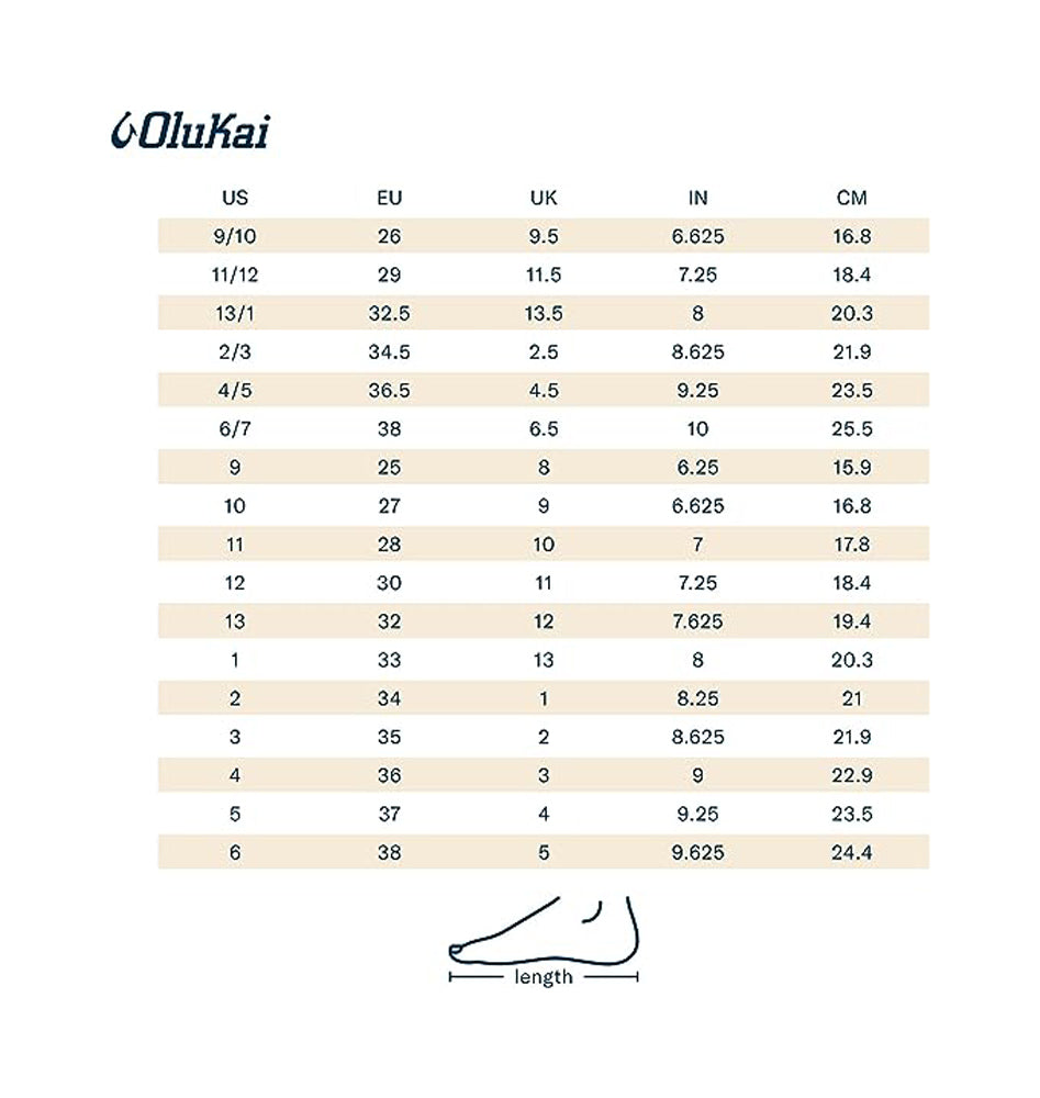 Olukai Ho opio Girls Sandal FA48-Bubbly-Dark Java 9 C