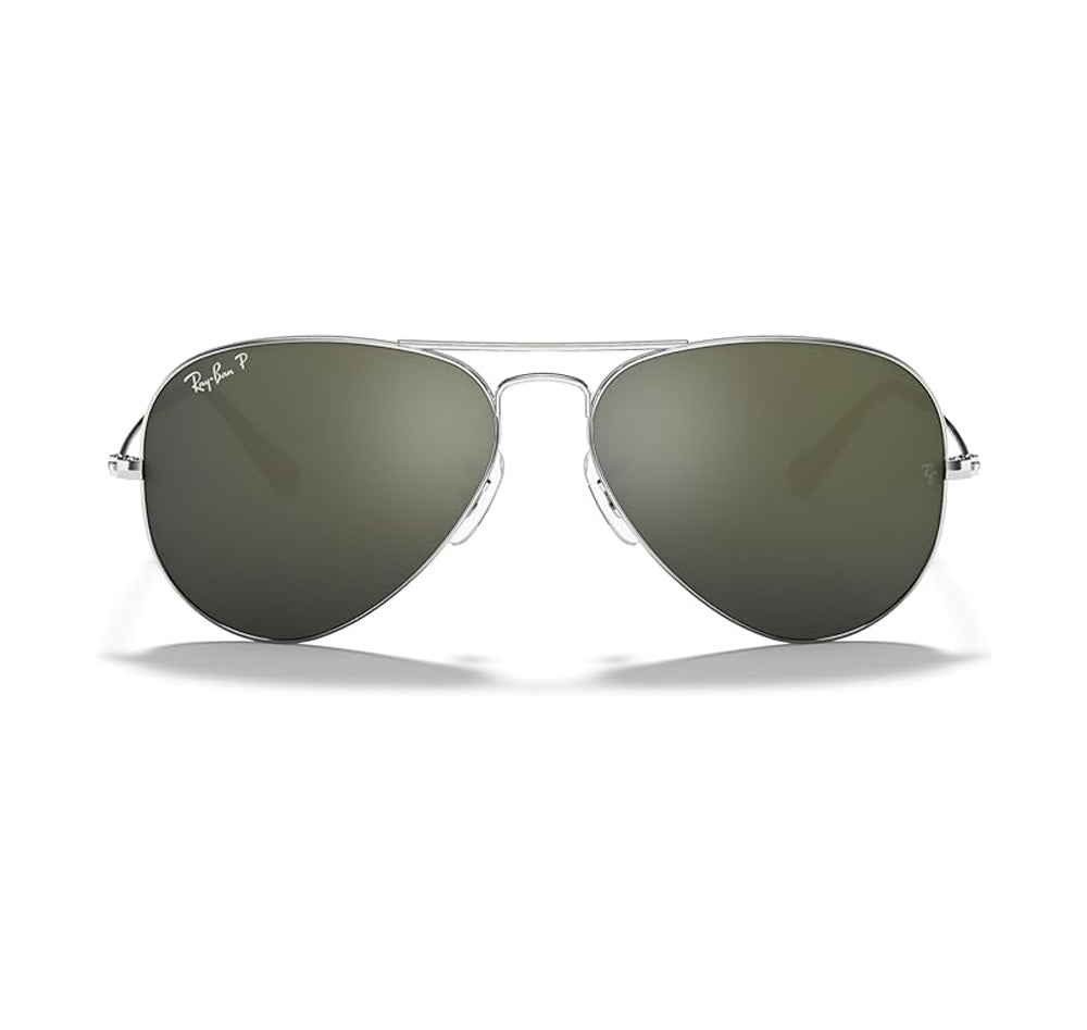 Ray Ban Aviator Large Metal Polarized Sunglasses silver greysilvermirror Aviator