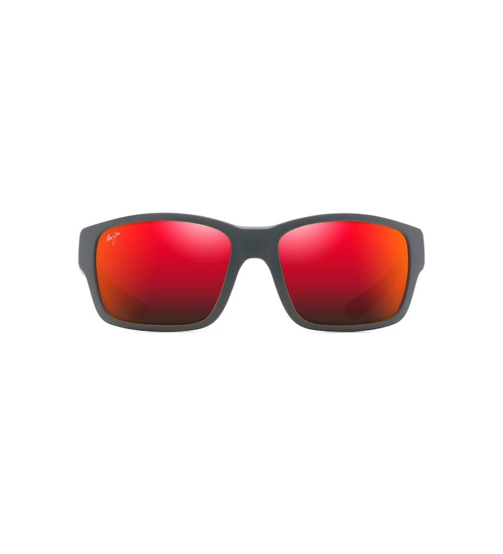 Maui Jim Mangroves Polarized Sunglasses MatteBlack HawaiiLava