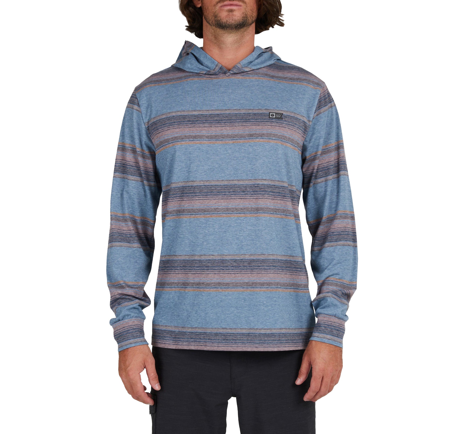 Salty Crew Outskirts UV Hooded Lycra SlateHeather S