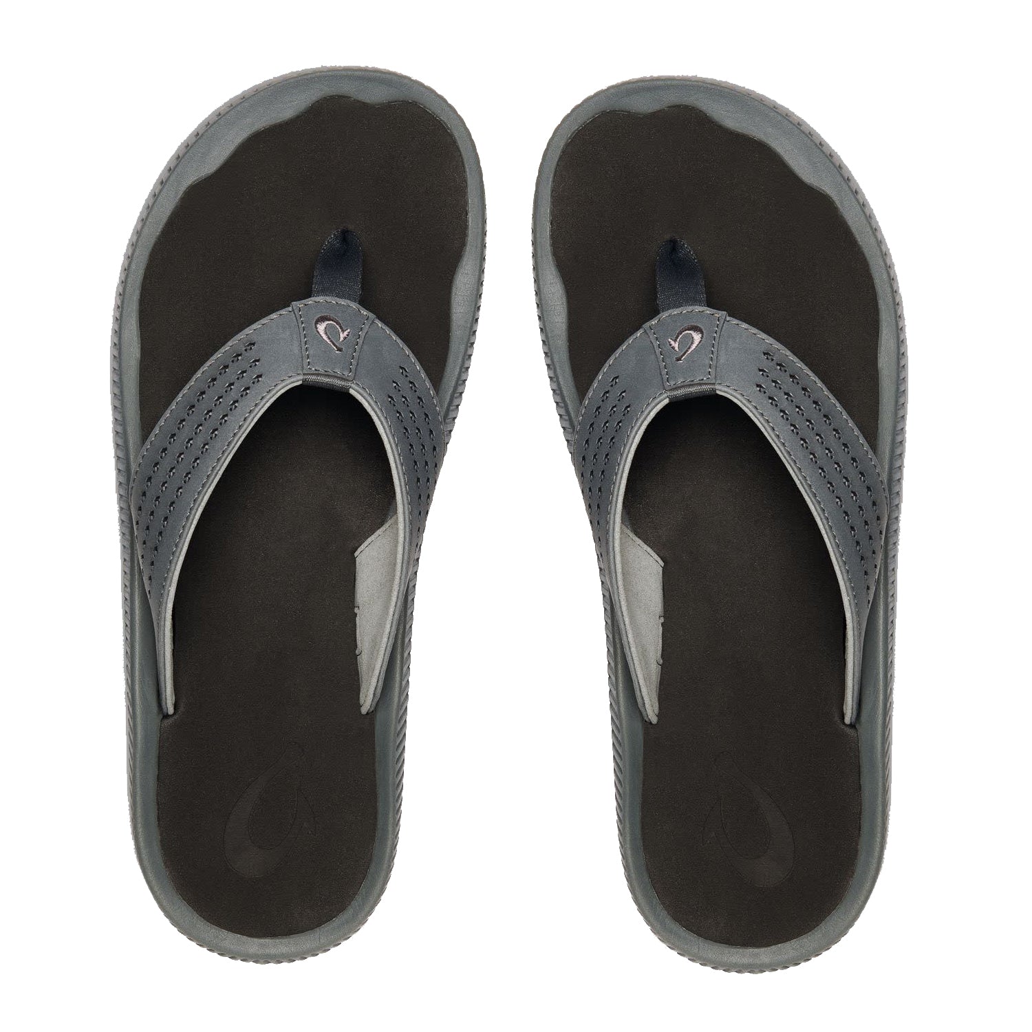 Olukai Ulele Mens Sandal 6C40-Dark Shadow-Black 12