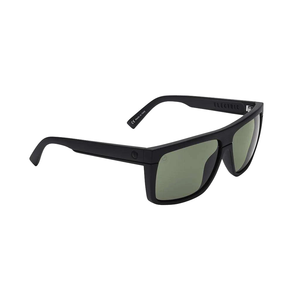 Electric Black Top Sunglasses Matte Black Ohm Grey Square