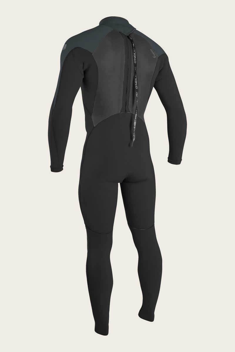 O Neill Epic 3/2mm Mens Fullsuit GR2-Black-Gunmetal-Black M