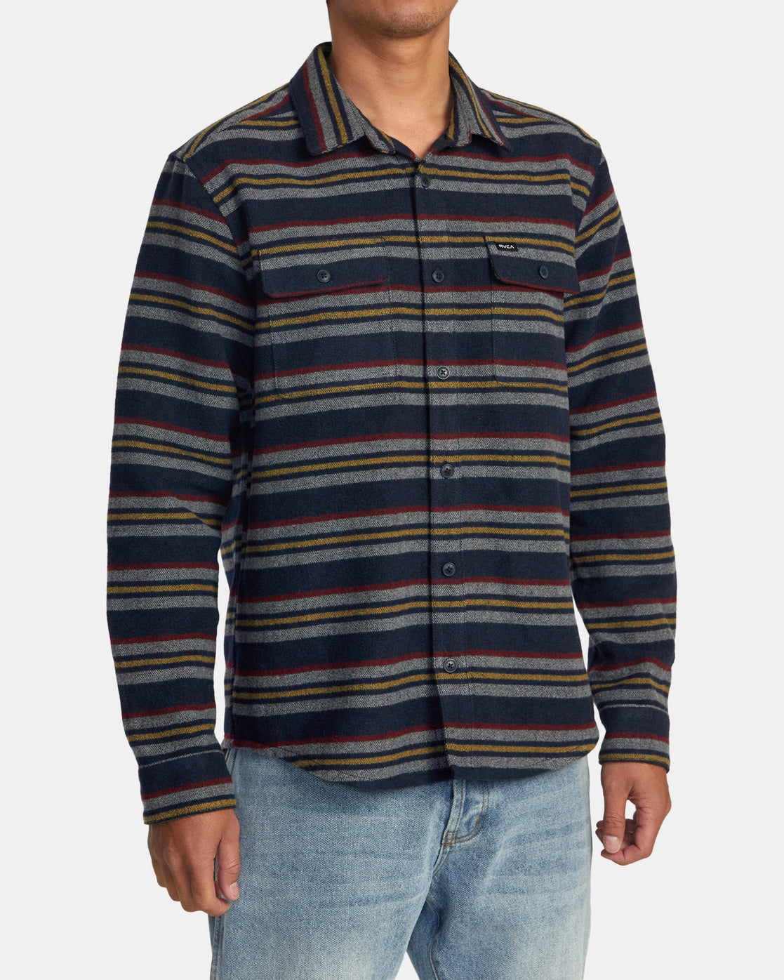 RVCA Blanket LS Woven NVY XL