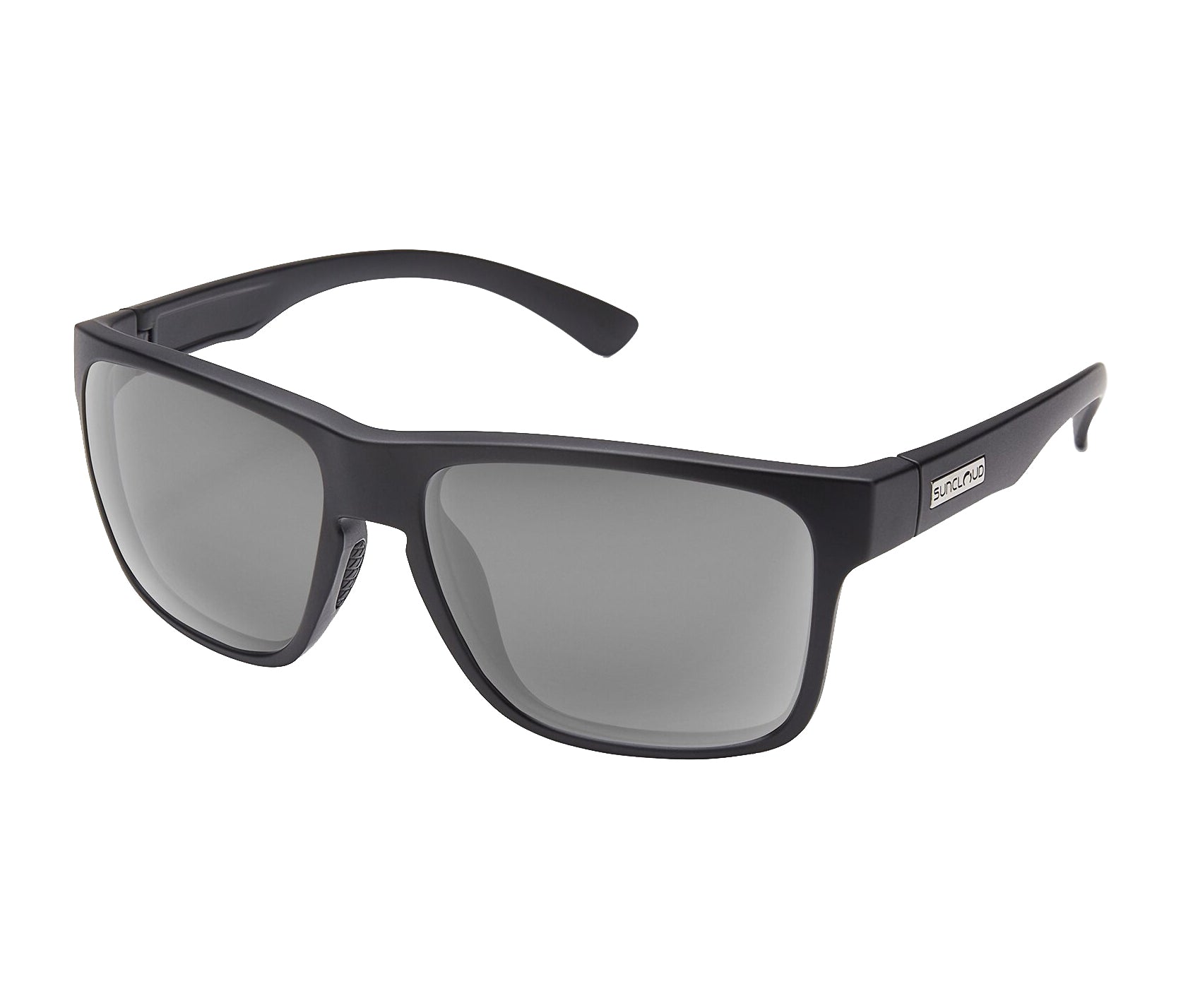 Sun Cloud Rambler Polarized Sunglasses MatteBlack Gray Square