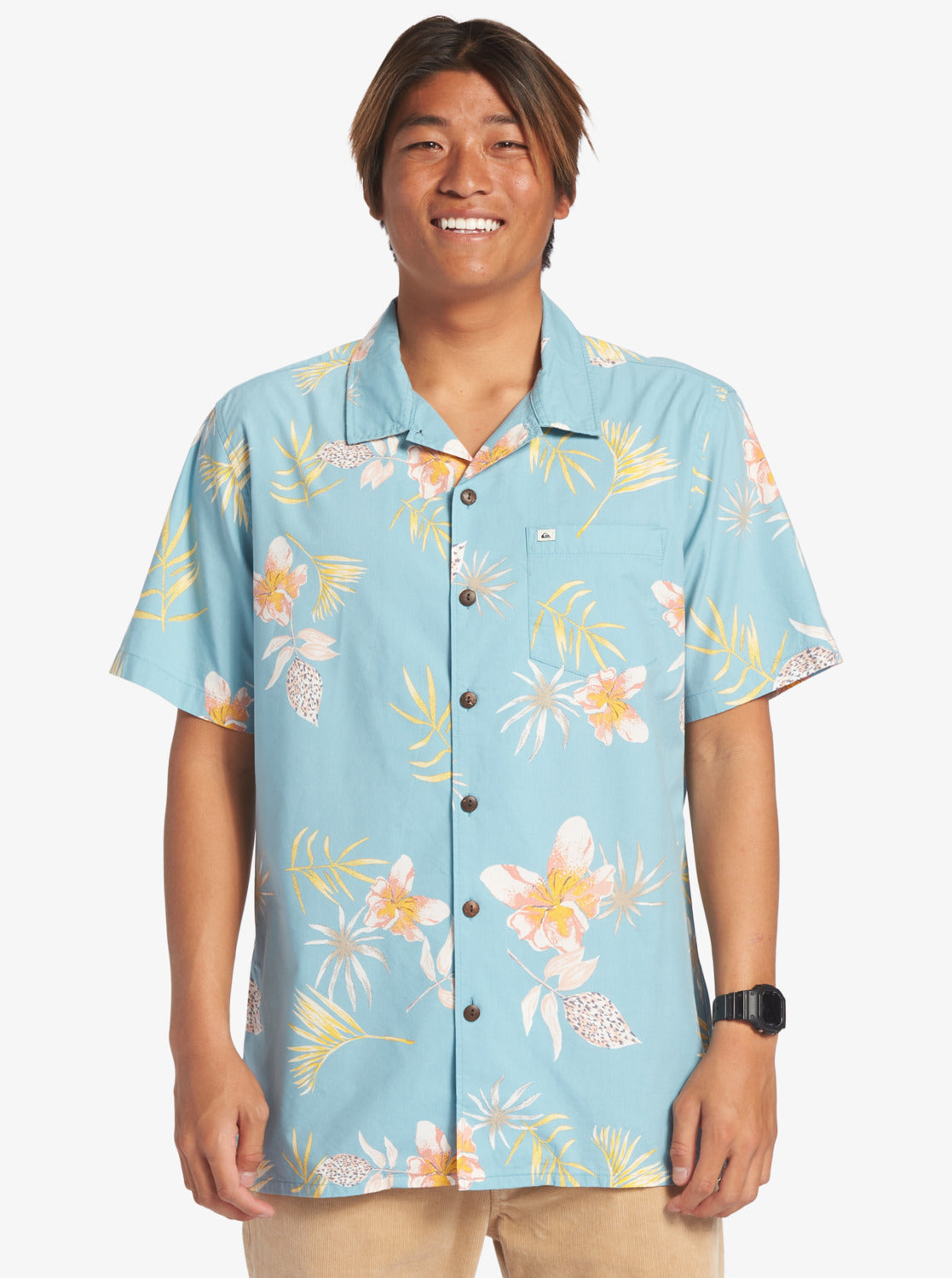 Quiksilver Tropical Floral SS Woven BJG9 M