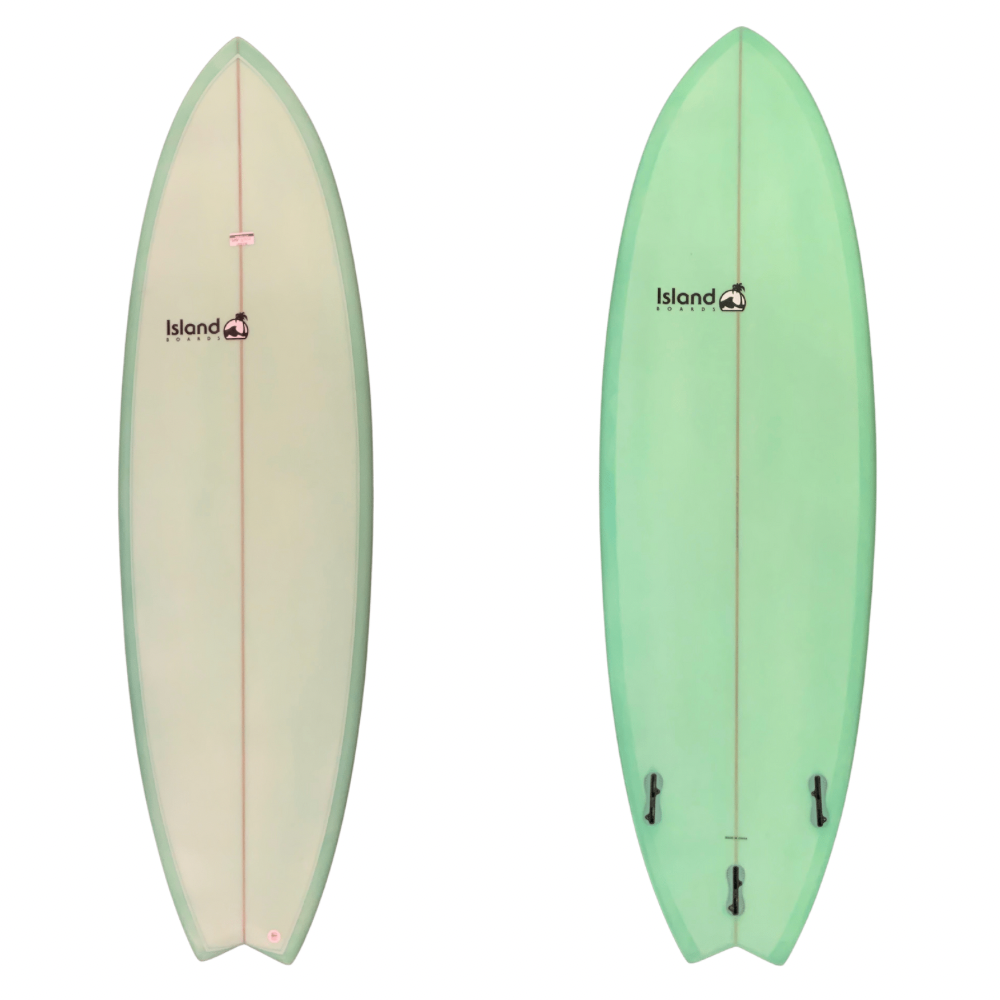 Island Boards Fish Coke Bottle Green 6ft5in