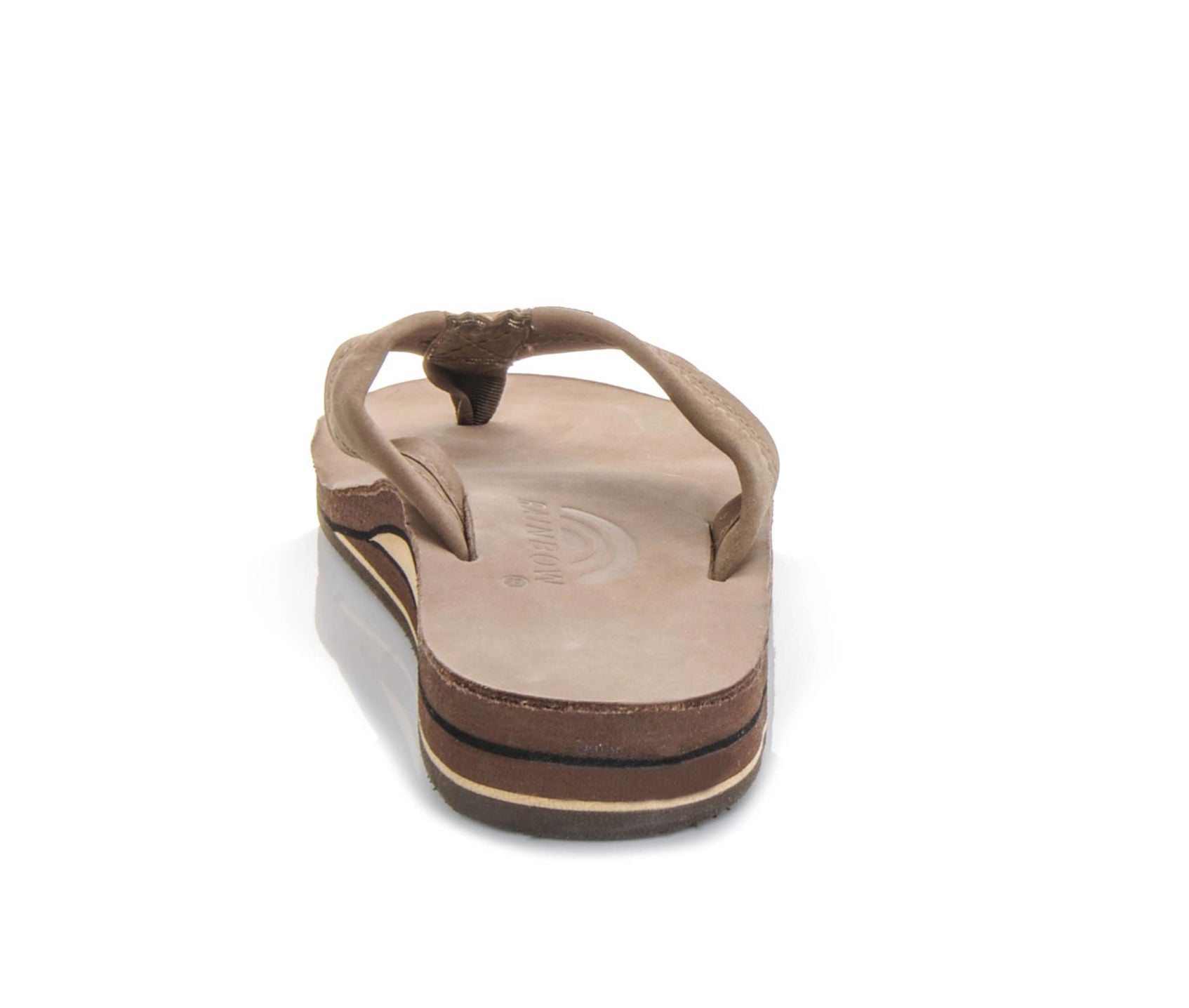 Rainbow Double Layer Leather Womens Sandal