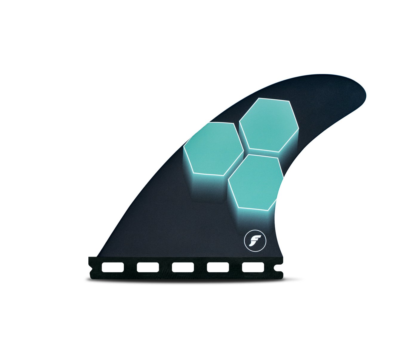 Futures Fins AM1 Honeycomb Thruster Fin Set Teal-Navy M