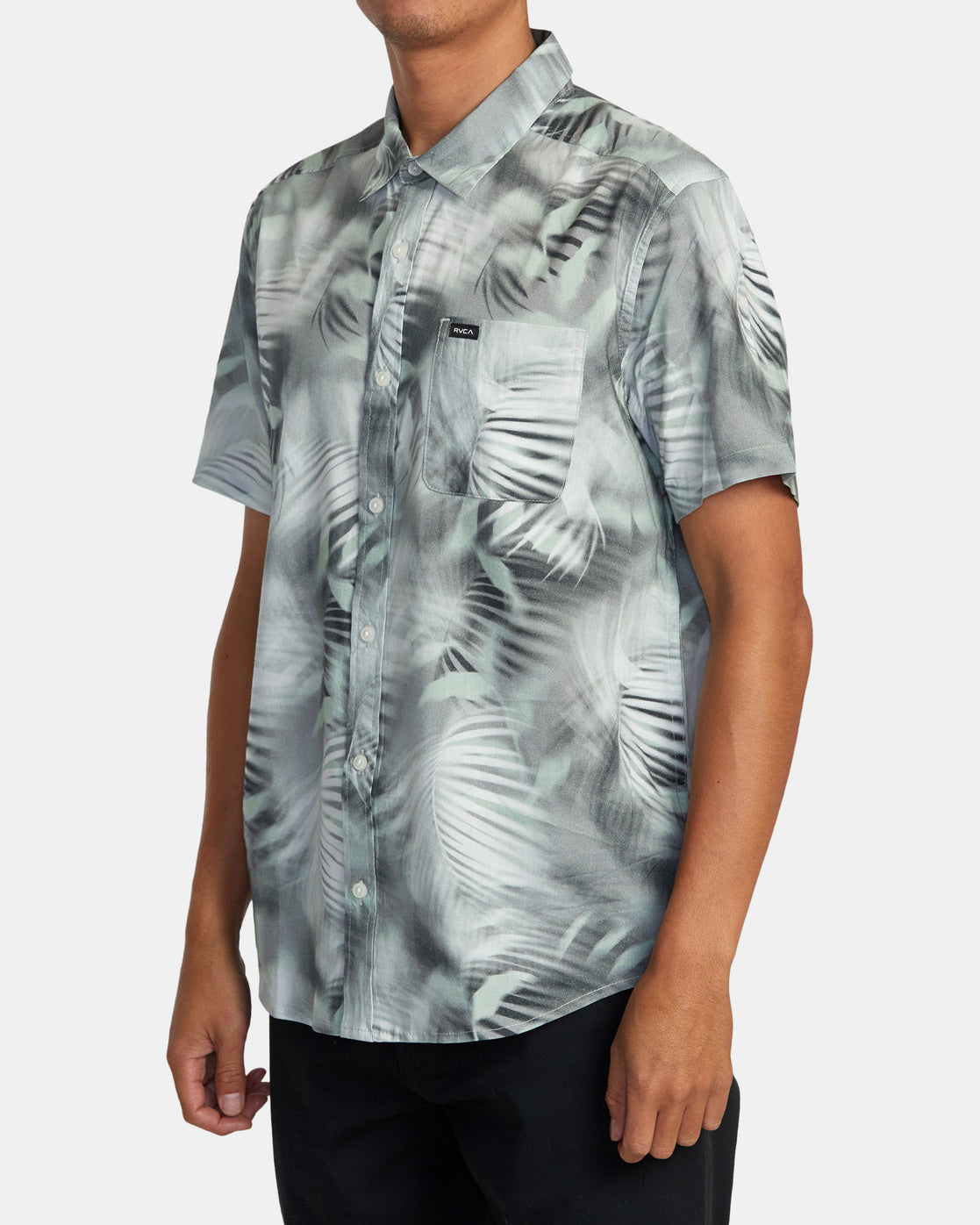 RVCA Spray Palm SS Woven GHZ S